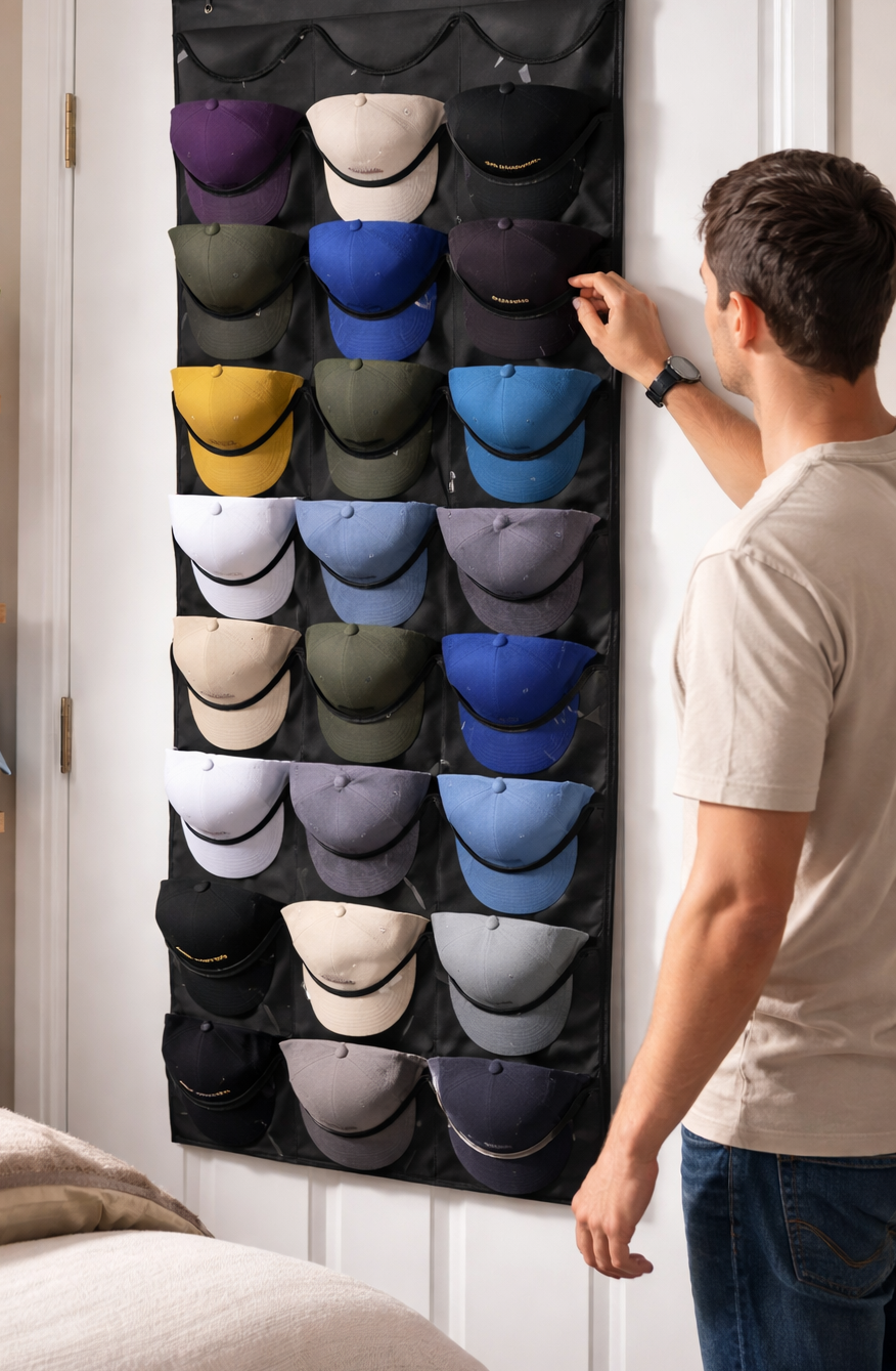 🧢 PRO-CAP Exhibidor Colgante para Gorras